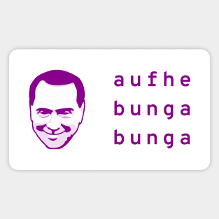 Classic Bunga Logo (Magenta Lettering) Magnet